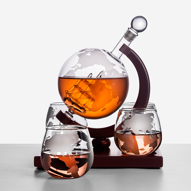 Decanter Globe Set - Globus Decanter Kreative Glas Wein Flasche