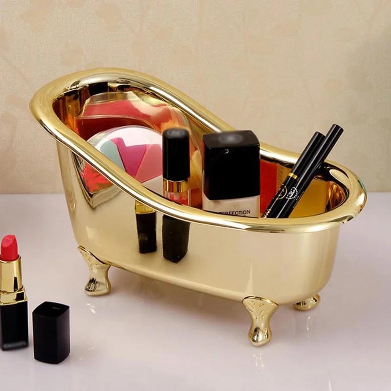 Bar Cart Gold - 1pc Mini Badewanne Seife Schmuck Lagerung