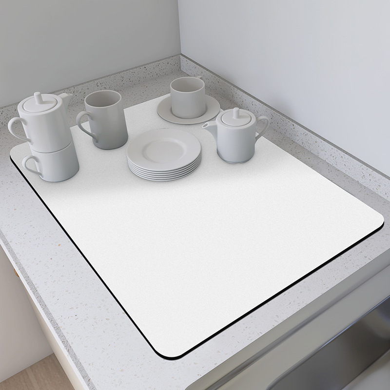 Bar Mat Rubber - VIKAMA Minimalistische Kaffeematte, schwarzer Stil, super