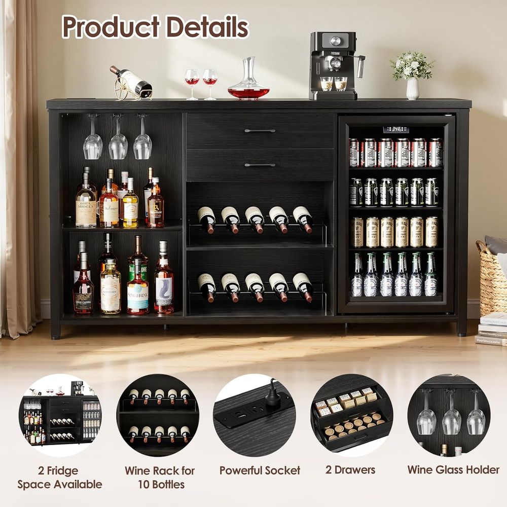 Großer Kaffeebar-Schrank mit 2 – Home Bar And Cabinet Bewertung und Preis