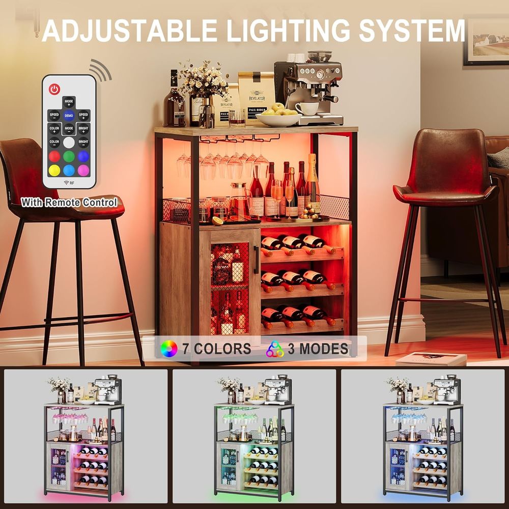 Industrieller LED-beleuchteter – Home Bar And Cabinet Bewertung und Preis