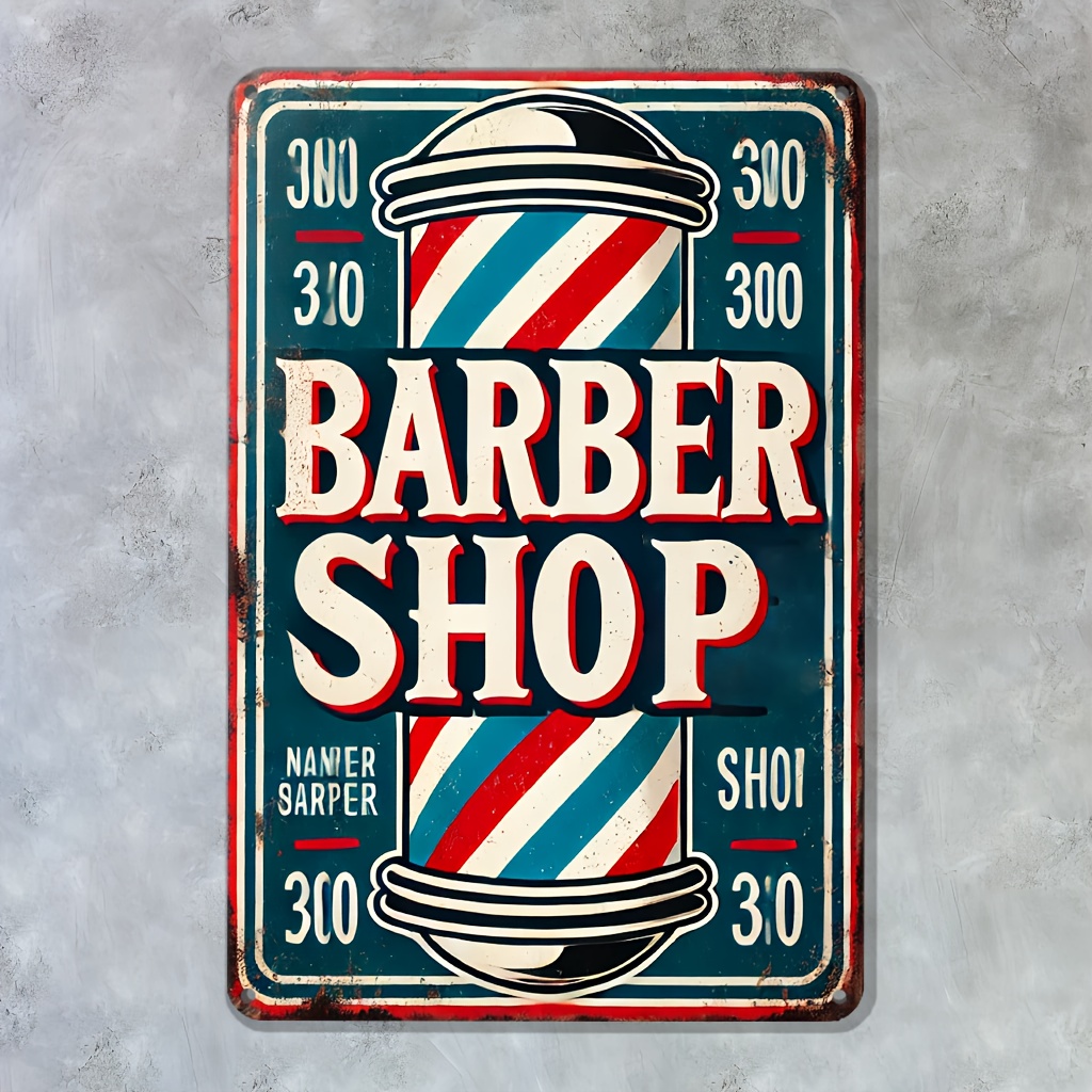 Barbershop-Schild aus Metall,  – Home Barbershop Bewertung und Preis
