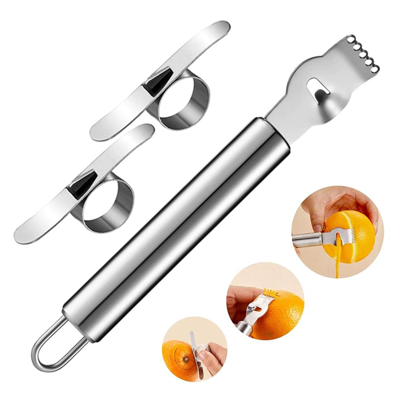 3Pcs Zitrone Zester Reibe Oran – Peeler Channel Knife Bewertung und Preis