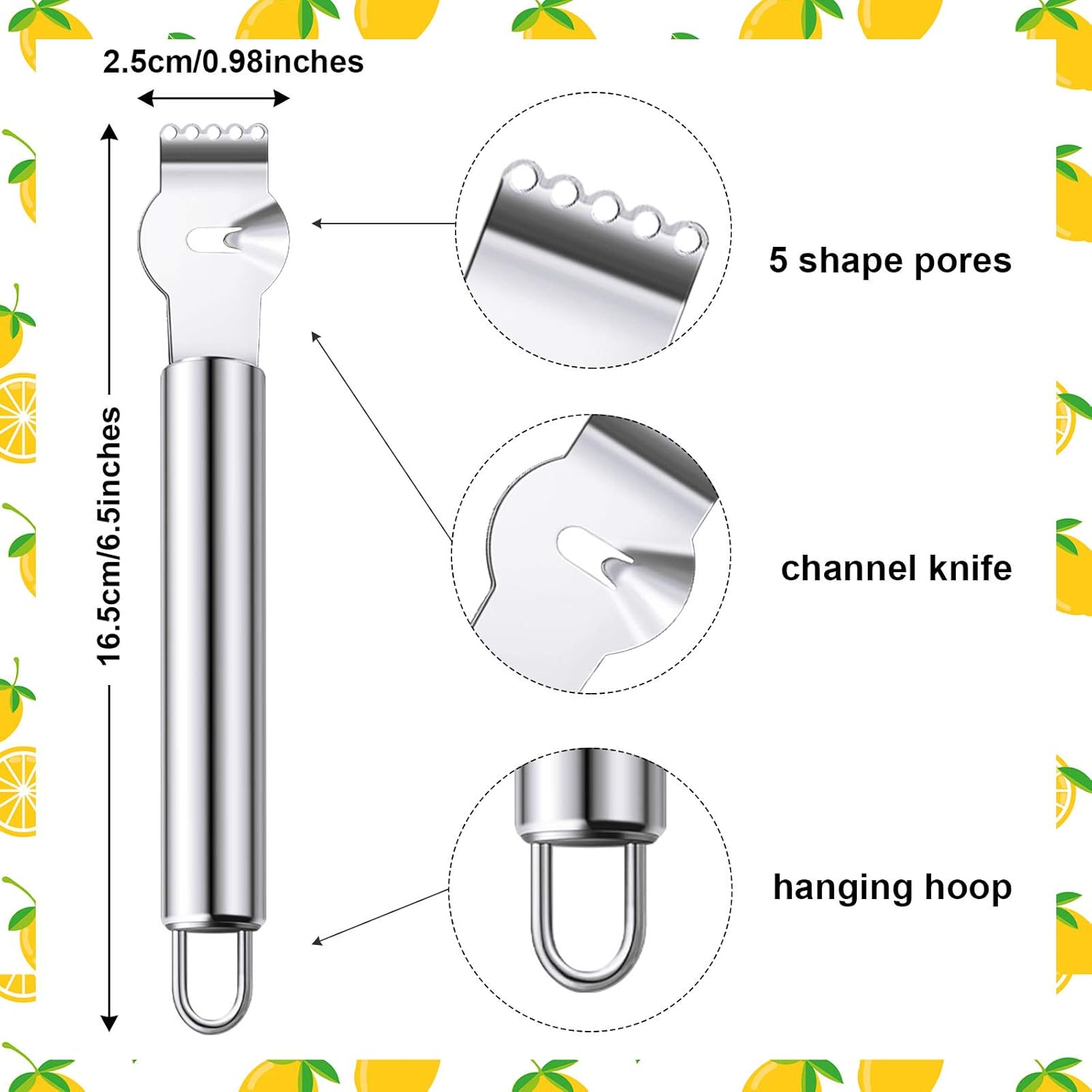 2-teiliger Edelstahl-Zitronens – Peeler Channel Knife Bewertung und Preis