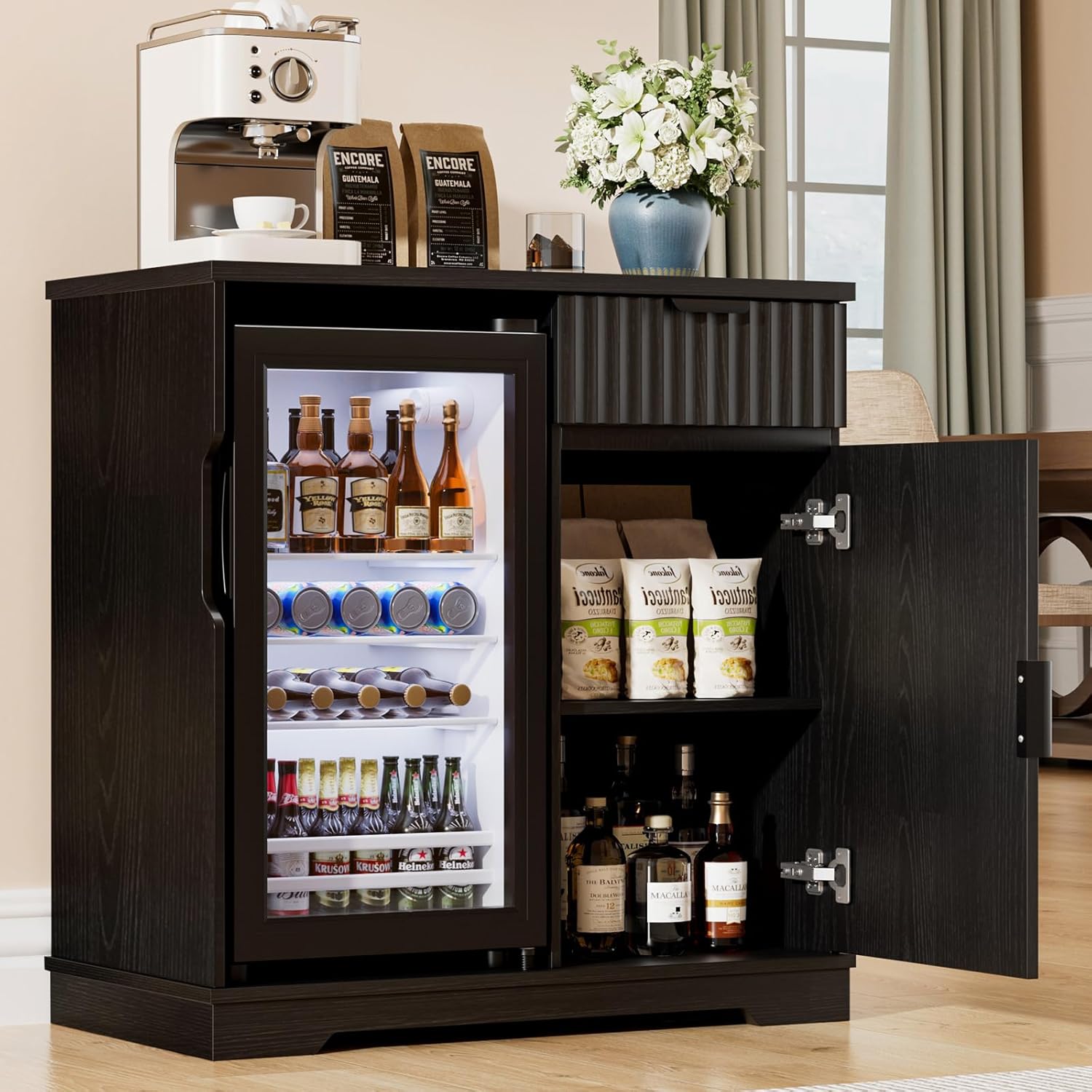 Gerillter Mini-Kühlschrank (in – Home Bar And Cabinet Bewertung und Preis
